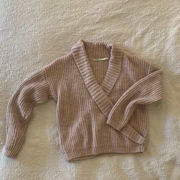 UO Kimchi Blue Wrap Sweater - Picture 2 of 5